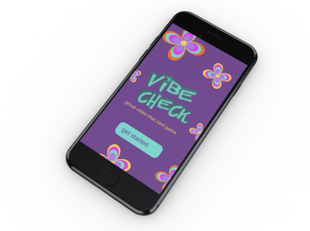 Smartphone with Vibe Check app on the screen